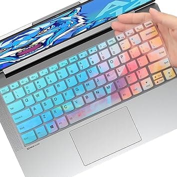 Keyboard Cover for 14" Lenovo Ideapad 5/Ideapad 5i/Ideapad 5 5i Pro, Slim 7 Pro X 14 14.5"/Slim 7 Pro 14",2023 2022 Yoga 7i 9i/Ideapad 3 14 inch Laptop, Ideapad 5i 14, Lenovo Flex 5 14 2-in-1-CR على Amazon.ae - متتبع الأسعار