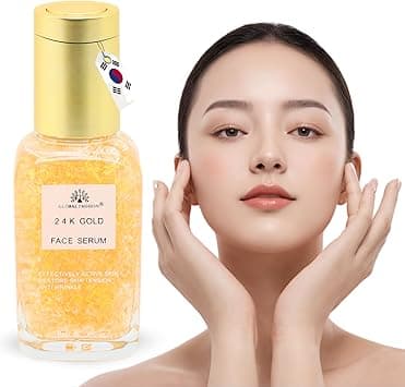 Global Fashion Face Serum 50 ml – Anti-Aging, Brightening & Hydrating – With Vitamin C, Retinol, Hyaluronic Acid, Collagen, AHA BHA, Peptides – Korean Skincare (24K Gold Face Serum) on Amazon.ae - Price Tracker