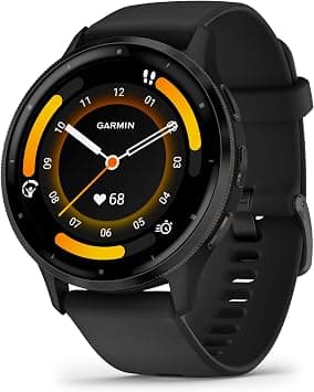 Garmin Venu 3 45mm AMOLED GPS smartwatch touchscreen health wellness fitness tracker sleep coaching body battery heart rate 14 days battery men smartwatch lightweight black silicone band on Amazon - Best Deal Finder