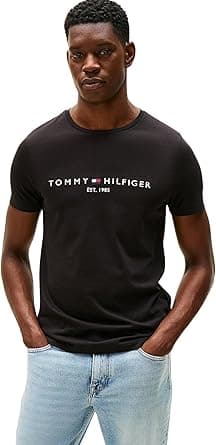 Tommy Hilfiger Mens Core Tommy Flag Logo Tee T-Shirt on Amazon.ae - Price Tracker