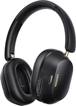 UGREEN HiTune Max5C Headphones Wireless, Adaptive Noise Cancelling Headset, Hi-Res & LDAC, 75H Playtime Over-ear Headphones Bluetooth 5.4, Comfortable Fit, Retractable, Custom EQ, Fit for S26 Ultra | Adaptive Active Noise Cancellation على Amazon.ae - متتبع الأسعار