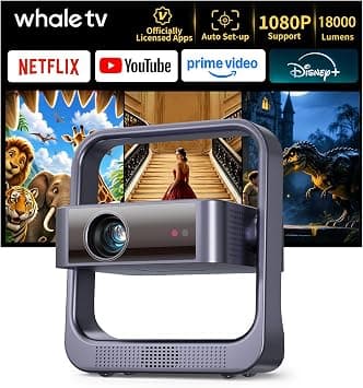 【Compatible with Netflix/Diisney/Youtube】 Smart Mini Projector with WiFi and Bluetooth, Auto Focus & Keystone Portable Outdoor Projector, 4K Support Home Movie Projector with 270° Stand on Amazon.ae - Price Tracker