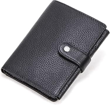 Sam's Design Fossil Genuine Leather Wallet Vintage Male Compact Purse Card Hoder Small Wallet（Black） on Amazon.ae - Price Tracker