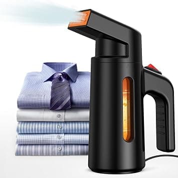 Handheld Steamer for Clothes - 700W Garment Steamer Iron, Portable Travel Steamer with 180ML Capacity Water Tank, 40S Fast Heat-up Steam for Home and Office, Home Appliance & Gift (Black) on Amazon.ae - Price Tracker