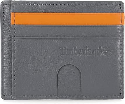 Timberland Men's Slim Leather Front Pocket Credit Holder Wallet, Grey (Blix Card Case), One Size on Amazon.ae - Price Tracker
