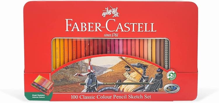 Faber-Castell Classic Colour Pencil Gift Tin of 100 (16-115805) - Amazon.ae Price Tracker