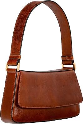 Time Resistance Leather Handbag - Full-Grain Leather Purse for Women - Shoulder Bag Made in Italy on Amazon.ae - Price Tracker