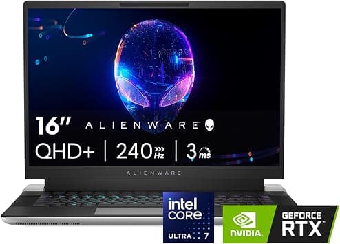 Alienware x16 R2 Gaming Laptop - 16-inch QHD+ 240Hz 3ms Display, Intel Core Ultra 7-155H, 16GB LPDDR5X RAM, 1TB SSD, NVIDIA GeForce RTX 4070 8GB GDDR6, Windows 11 Home, Onsite Service - Lunar Silver on Amazon.ae - Price Tracker