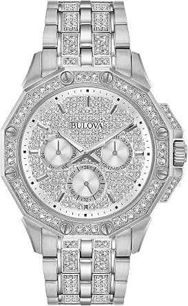 Bulova Men's Crystal Octava Chronograph Quartz Watch, Pave Crystal Dial - Best Deal Finder
