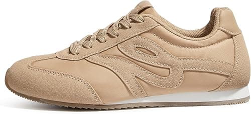 LUCKY STEP Women's Fashion Sneakers Thin Sole Lightweight Retro Athletic Sneakers Casual Lace Up Tennis Shoes Walking Footwear على Amazon.ae - متتبع الأسعار