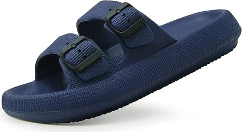 Weweya Cloud Slides for Women and Men - Pillow Slippers - Double Buckle Adjustable - EVA Flat Sandals on Amazon.ae - Price Tracker