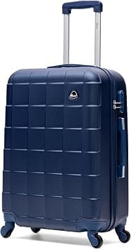 Senator Lightweight Luggage Checked Bag- 24 Inches Hardshell Suitcase Spinner Luggage for Travel A207 | ABS Medium Size Luggage with Spinner Wheels 4 (Checked Luggage 24-Inch, Navy Blue) on Amazon.ae - Price Tracker