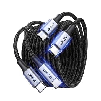 UGREEN Type C Cable 2M 2Pack, 100W Laptop Compatible USB C Charging Cable on Amazon.sa - Price Tracker