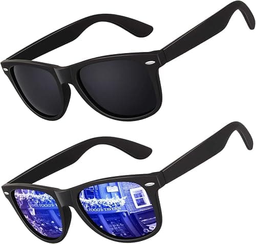 Polarized Sunglasses for Men Driving Sun glasses Shades 80's Retro Style Brand Design Square on Amazon - Best Deal Finder