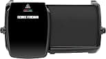 George Foreman Large Electric Grill & Griddle [Dual independent temperature control, Energy saving, Easy clean, Non stick, Healthy, Toastie, Hot plate, Panini, BBQ, Ready to cook light] Black, 23450 - Best Deal Finder