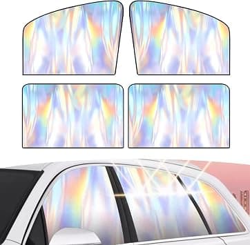 4 PCS Car Window Shades, Foldable Automotive Side Window Sun Shade, Blackout Magnetic Car Privacy Curtains, Easy to Store Window Cover, Universal for Summer Sunshade على Amazon.ae - متتبع الأسعار