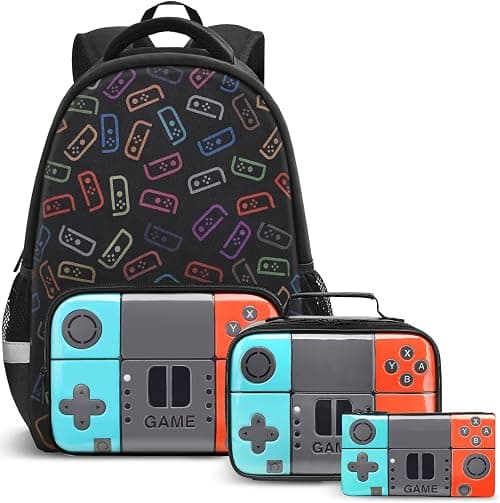 Beaulyn School Backpack For Boys Kids Game School Bag Middle Primary Student Bookbags Travel Rucksack Laptop Backpack For Boy Teens on Amazon.ae - Price Tracker