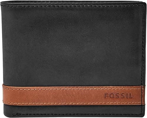 Fossil Men's Leather Bifold Wallet with Flip ID Window on Amazon.ae - Price Tracker