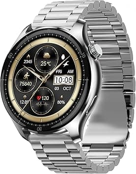 TITAN FASTRACK ELITE SMART WATCH 1.43" HD ROUND DISPLAY, BT CALLING, HEALTH SUITE, AOD, METAL SILVER on Amazon.ae - Price Tracker