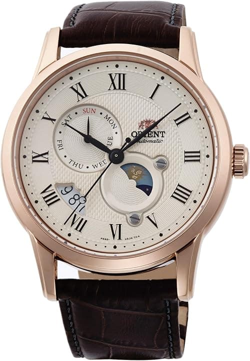 Orient Classic Sun & Moon - Wristwatch For Male Automatic And Hand-wound Mechanical Classic على Amazon.ae - متتبع الأسعار