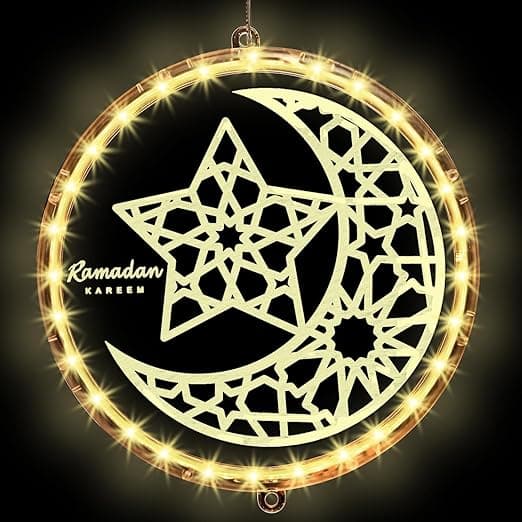 3D Ramadan Kareem String Lights, Moon Star LED Hanging String Lights, Eid Mubarak Ramadan Kareem Lights Islam Window Warm Lights Decorations for Home Indoor Wall Bedroom Party Decor (Star and Moon) on Amazon.ae - Price Tracker