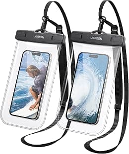 UGREEN Waterproof Phone Case, 2 Pack IPX8 Certified 30M Waterproof Phone Pouch Cellphone Dry Bag Case Fit for iPhone 17/16/15/14 Series, up to 7.2'' Compatible with S24 S25 Ultra - Amazon.ae Price Tracker