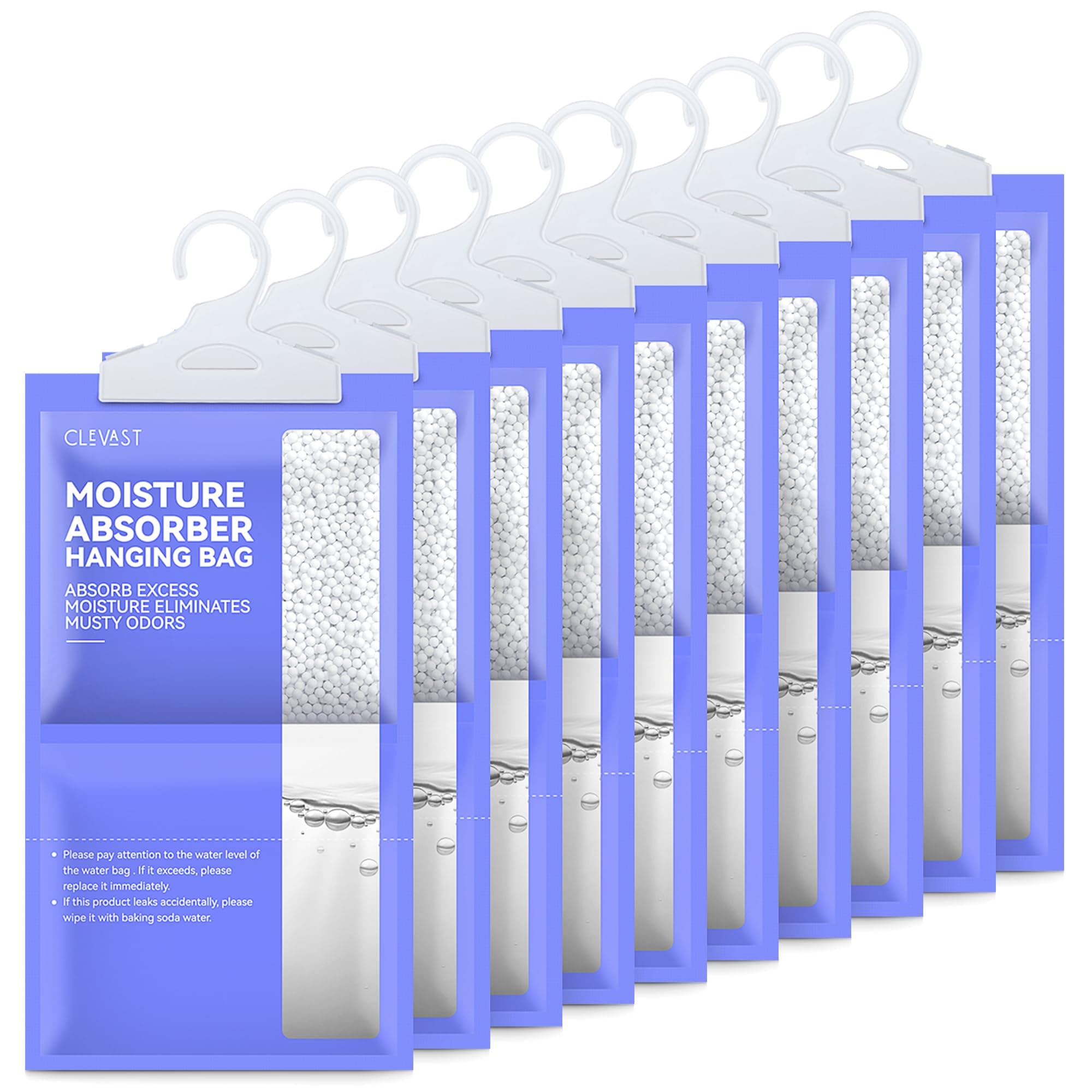 CLEVAST Moisture Absorbers Packets (230g/pack) - 10 Pack, Hanging Closet Dehumidifier Bags, Desiccant, Closet Dehumidifiers with Fragrance Free on Amazon.ae - Price Tracker