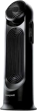 Honeywell TurboForce Tower Fan, 2-in-1 Fan with 6 speeds, quiet operation quality. Stylish Tower Fan for home, room, bedroom or home office - Black, HYF500 على Amazon.ae - متتبع الأسعار