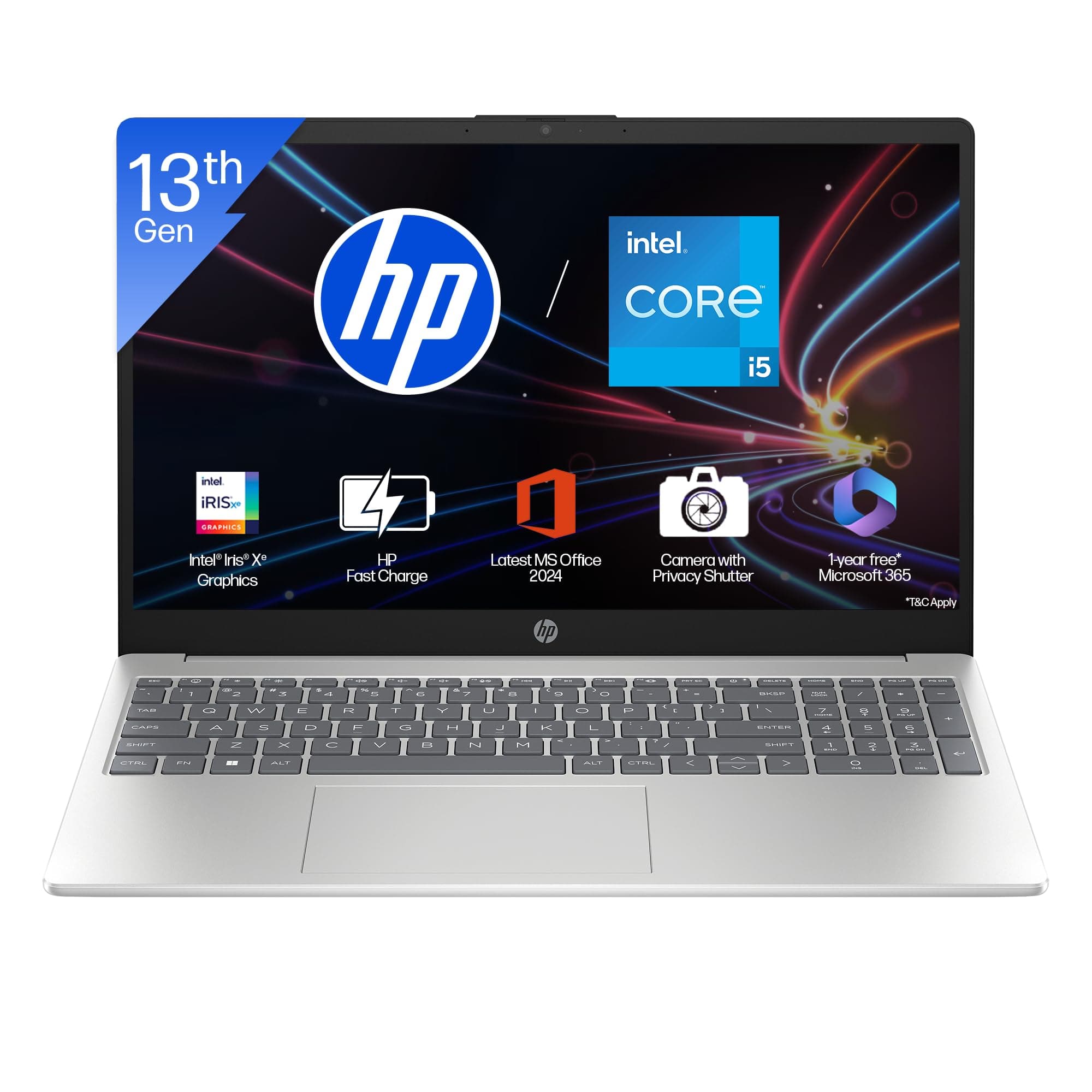 HP 15, 13th Gen Intel Core i5-1334U, (16GB DDR4,512GB SSD) Anti-Glare, Micro-Edge, FHD, 15.6''/39.6cm, Windows 11, Office 365, Silver, on Amazon.ae - Price Tracker