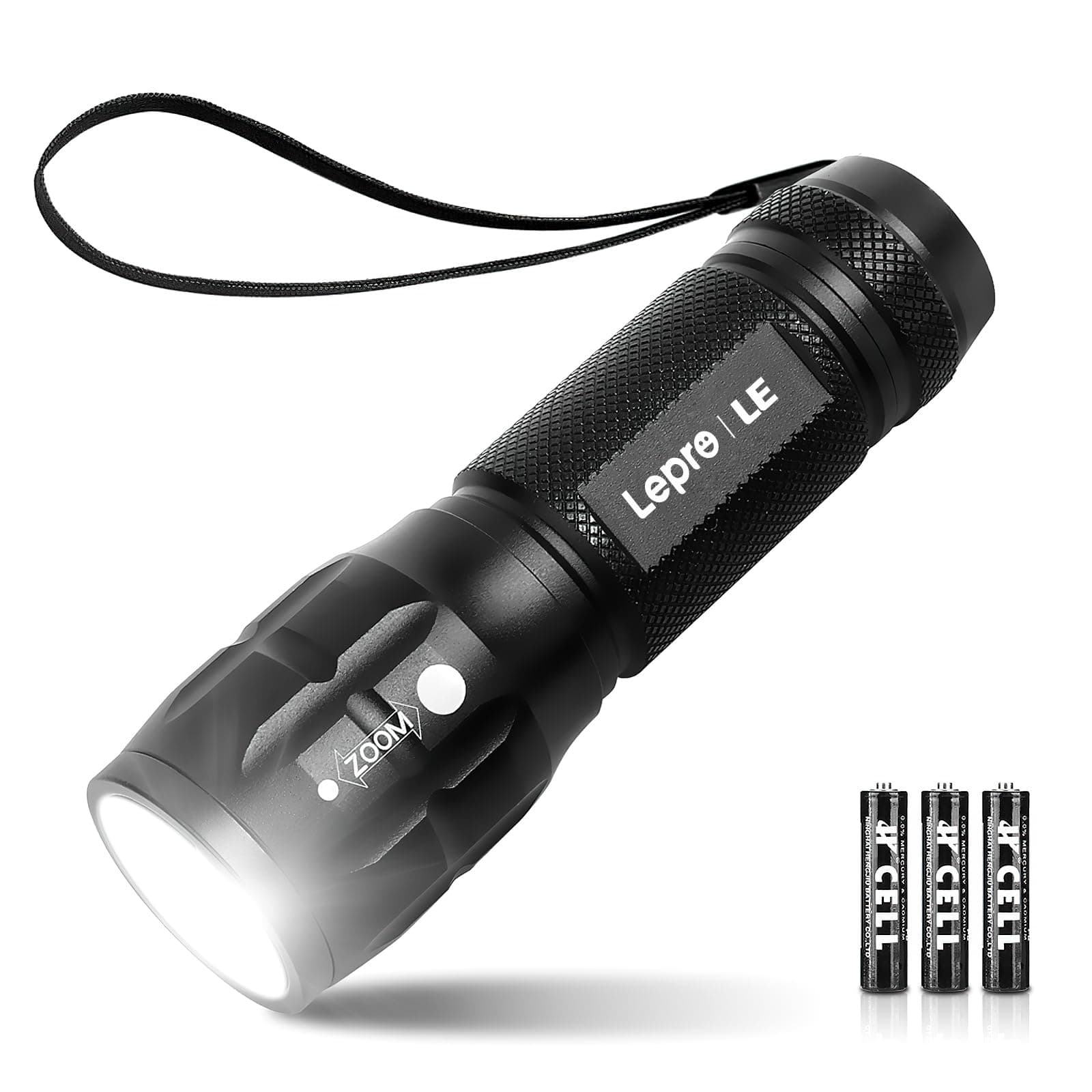 Lepro LED Torch Battery Powered, Small Bright Flashlight, Adjustable Focus, Water Resistant Pocket Torch, Lightweight Hand Torch for Power Cut, Camping, Dog Walking, Gifts for Kid Dad Men on Amazon.ae - Price Tracker