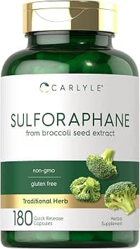 Carlyle Sulforaphane | from Broccoli Seed Extract | 180 Capsules | Traditional Herbal Supplement | Non-GMO and Gluten Free Formula على Amazon.ae - متتبع الأسعار