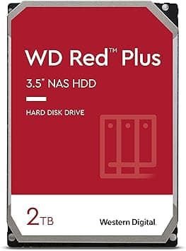 Western Digital 2TB WD Red Plus NAS Internal Hard Drive HDD - 5400 RPM, SATA 6 Gb/s, CMR, 64 MB Cache, 3.5" - WD20EFRX على Amazon.ae - متتبع الأسعار