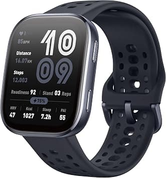 AMAZFIT Bip 6 Smartklocka Smartwatch 46mm, 14 dagars batteritid, 1.97" AMOLED-skärm, GPS & Kartor, AI, Bluetooth-samtal & SMS, Fitness- och hälsospårare, 140+ träningslägen, 5 ATM vattentålig on Amazon.sa - Price Tracker