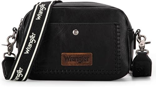 Wrangler Crossbody Purses for Women Trendy Camera Snapshot Bag with Wide Strap على Amazon.ae - متتبع الأسعار