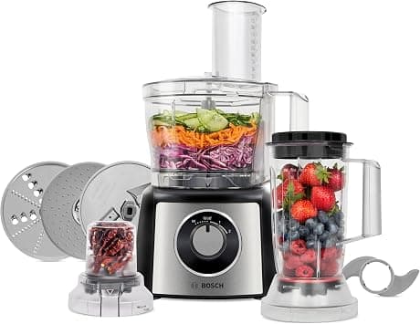 Bosch Food Processor 800 W, Food Processor with Mixer Grinder, Vegetable Chopper, Blender and More, Made in Europe MCM3501MGB on Amazon.ae - Price Tracker