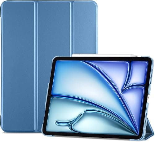 ProCase Smart Case for iPad Air 11-inch M4/M3/M2 & Air 10.9 5th/4th Gen | Hard Back Cover with Auto Sleep/Wake, Slim Lightweight Case for iPad Air 11" 2026/25/24 & 10.9" 2022/2020 -Blue على Amazon.ae - متتبع الأسعار