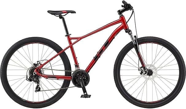 GT Aggressor Sports 27.5" Hardtail MTB bike | Mountain Bicycle with Tektro disc brakes and suspension fork | Lightweight aluminium alloy bike with 21-Speed Tap Shifters - Frame Size XS - Red - Amazon.ae Price Tracker