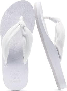 KuaiLu Flip Flops Women Arch Support Yoga Mat Comfortable Summer Beach Walking Thong Cushion Sandals Slip on Orthotic Slides Indoor Outdoor - Best Deal Finder