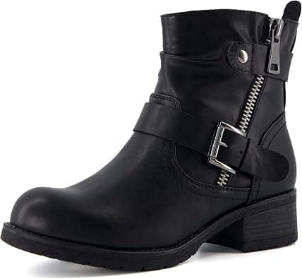 Dunes Women's Max Moto Boot, Wide Widths Available على Amazon.ae - متتبع الأسعار