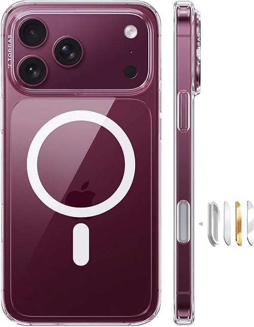 TORRAS Stronger Magnetic & Shockproof for iPhone 18 Pro Max Case Slim Clear on Amazon.ae - Price Tracker