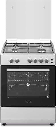 Wolf Power 60 Cm, Gas Cooking Range with 4 Gas Burners, Automatic Ignition, Stainless Steel, Wcr6060Fs, 1 Year Warranty على Amazon.ae - متتبع الأسعار