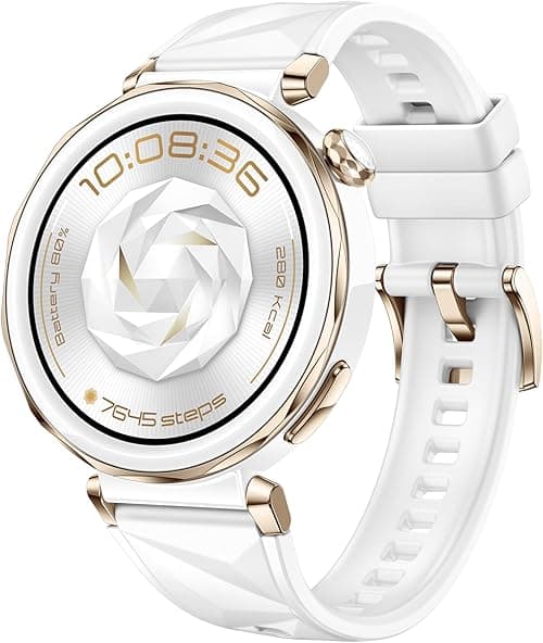 HUAWEI WATCH GT5 Pro 42 mm Smartwatch, Sharp-Edged Design, upto7 Days Battery Life, Pro-level Sports Watch, iOS & Android Compatible, 3 Months HUAWEI Care+, White Fluroelastomer on Amazon.ae - Price Tracker