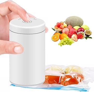 KASTWAVE Portable Food Sealer, Multifunctional Vacuum Food Sealer Machine with LED Indicator, Durable Air Pump, Effective Food Vacuum Sealer, for Snacks Freshness, Zipper Bags, Cookies on Amazon.ae - Price Tracker