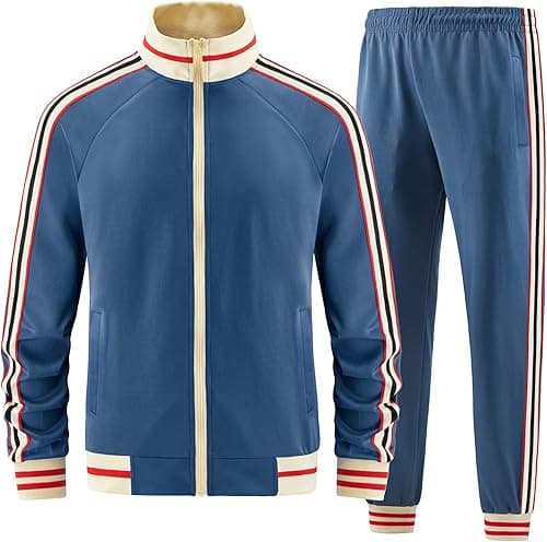 Men Track Suits for Men Set mens track suits 2 piece set (pack of 2) on Amazon.ae - Price Tracker