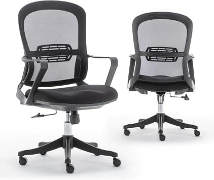2577B Office Chair, Ergonomic Home Office Chair Computer Desk Chairs with Lumbar Support, Breathable Mesh Executive Swivel Chair,Black on Amazon.ae - Price Tracker