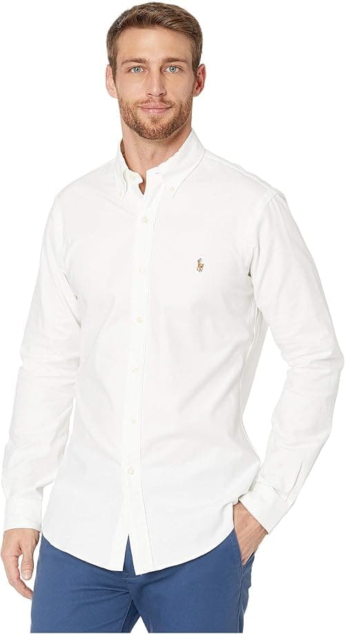 Polo Ralph Lauren Men's Strech Oxford Shirt Slim fit Classic Long Sleeve on Amazon.ae - Price Tracker