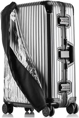 Transparent PVC Suitcase Cover, No Disassembly Required Clear Luggage Protector Suitcase Cover, Waterproof Travel Wrap Luggage Cover Protectors, Luggage Bag for Hard Cover Suitcase - Best Deal Finder