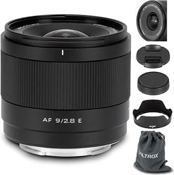 VILTROX 9mm F2.8 E-Mount APS-C Lens for Sony, Auto Focus Ultra-Wide Prime Lens for Sony E-Mount Cameras FX30 ZV-E10 ZV-E10II A6700 A6600 A6500 A6400 A6300 A6100 على Amazon.ae - متتبع الأسعار