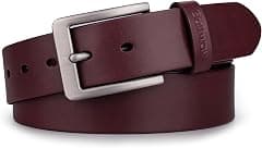 Buffway Men’s Full Grain Leather Belt – Solid One-Piece Leather, 1.5” Wide for Jeans & Business Casual, Gift Box Included - Amazon.ae Price Tracker