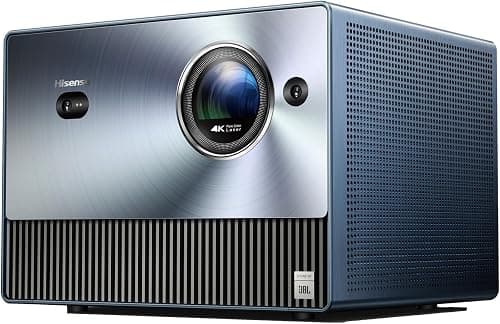 Hisense Ultra-clear C1 Laser Portable Mini 4K Projector, Trichroma RGB, Projection size from 65-300", 110% of the BT.2020 color gamut, Dolby Vision&Atmos, 20w JBL Sound, Auto Keystone Correction on Amazon.ae - Price Tracker